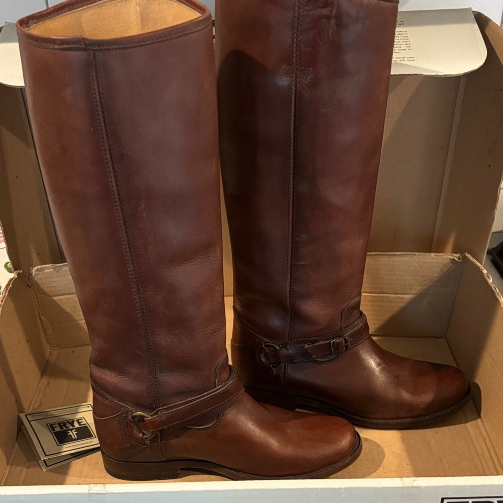 Frye phillip ring tall whiskey boots